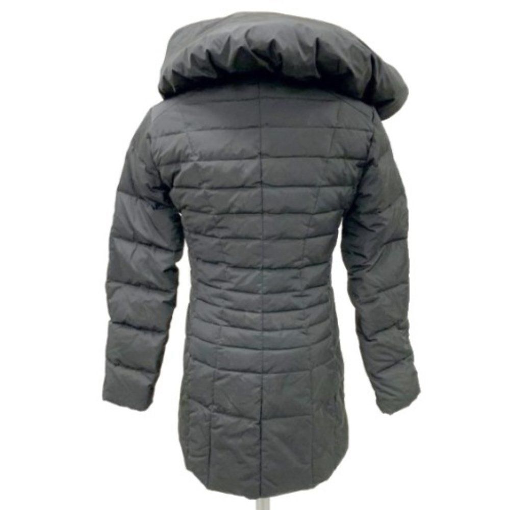 Black Cole Haan Long Hooded Puffer Coat - XS - Picture 3 of 7